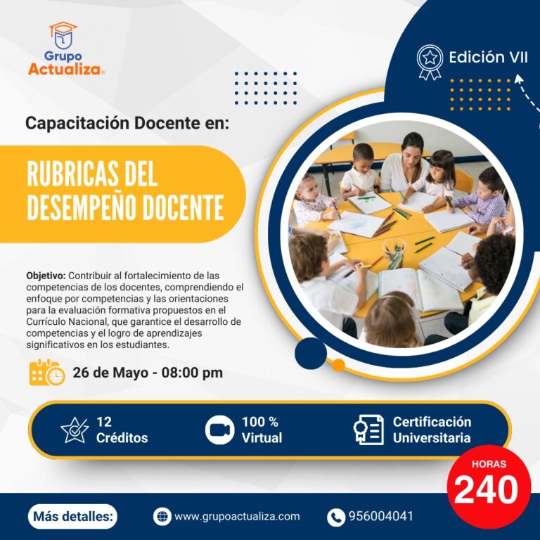 RÚBRICAS DEL DESEMPEÑO DOCENTE